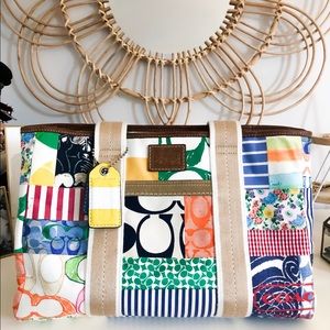 Large Coach Hampton Patchwork Tote